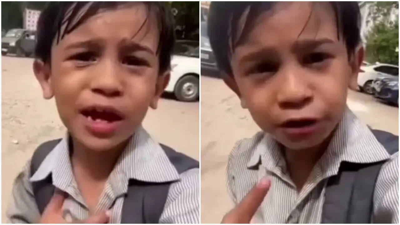 बच्चे का गर्मी पर मजेदार वीडियो सोशल मीडिया पर छाया