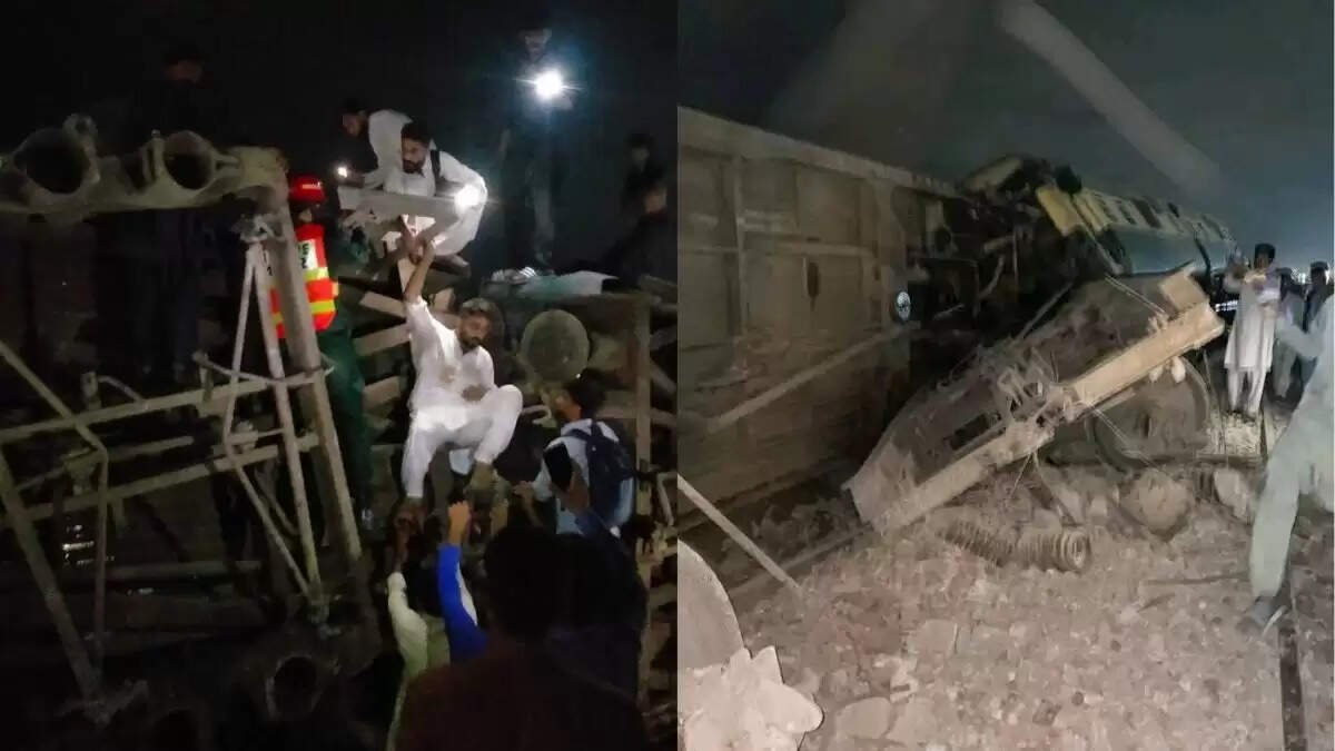 पाकिस्तान में ट्रेन दुर्घटना: इस्लामाबाद एक्सप्रेस के 10 डिब्बे पटरी से उतरे