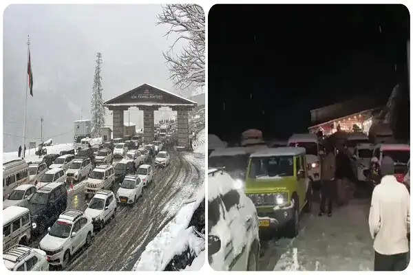 हिमाचल प्रदेश में बर्फबारी से फंसे 800 से अधिक पर्यटक, राहत कार्य जारी