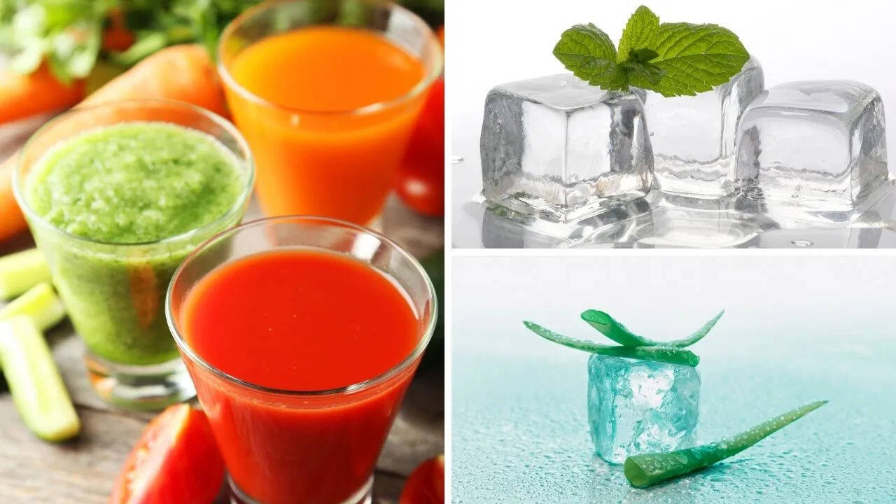 गर्मियों में त्वचा की देखभाल के लिए बर्फ के टुकड़ों का उपयोग करें