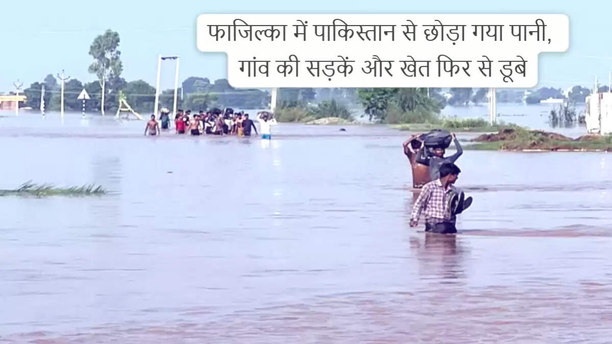 पंजाब के तेजा रुहेला में सतलुज नदी का जलस्तर बढ़ने से संकट