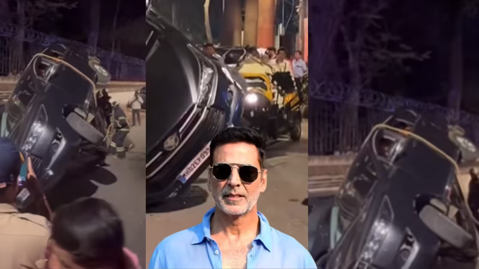 अक्षय कुमार के काफिले की कार का एक्सीडेंट, दोनों सुरक्षित