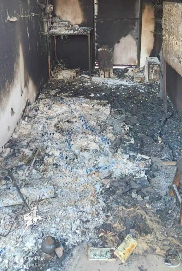 कोरबा : मोबाइल दुकान में लगी आग, सामान जलकर खाक