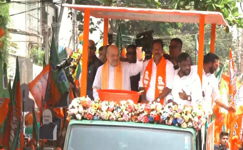 केंद्रीय गृह मंत्री अमित शाह का केरल में रोड शो, विधानसभा चुनाव की तैयारी