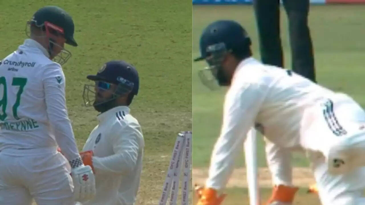 गुवाहाटी में भारत-साउथ अफ्रीका टेस्ट: ऋषभ पंत की शानदार स्टंपिंग