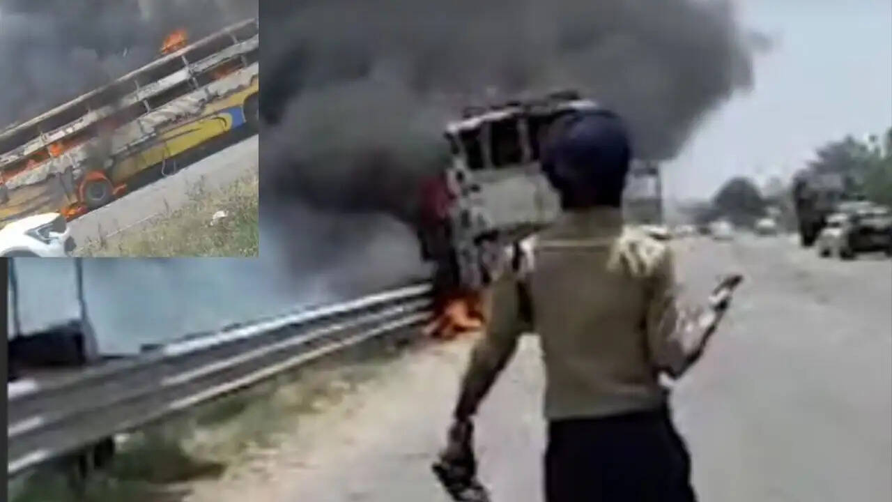 पंजाब में बस में आग लगने से टला बड़ा हादसा