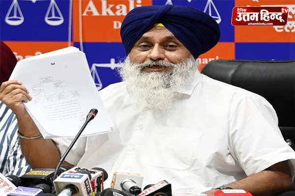 सुखबीर बादल ने भगवंत मान पर लगाया झूठे आरोपों का आरोप