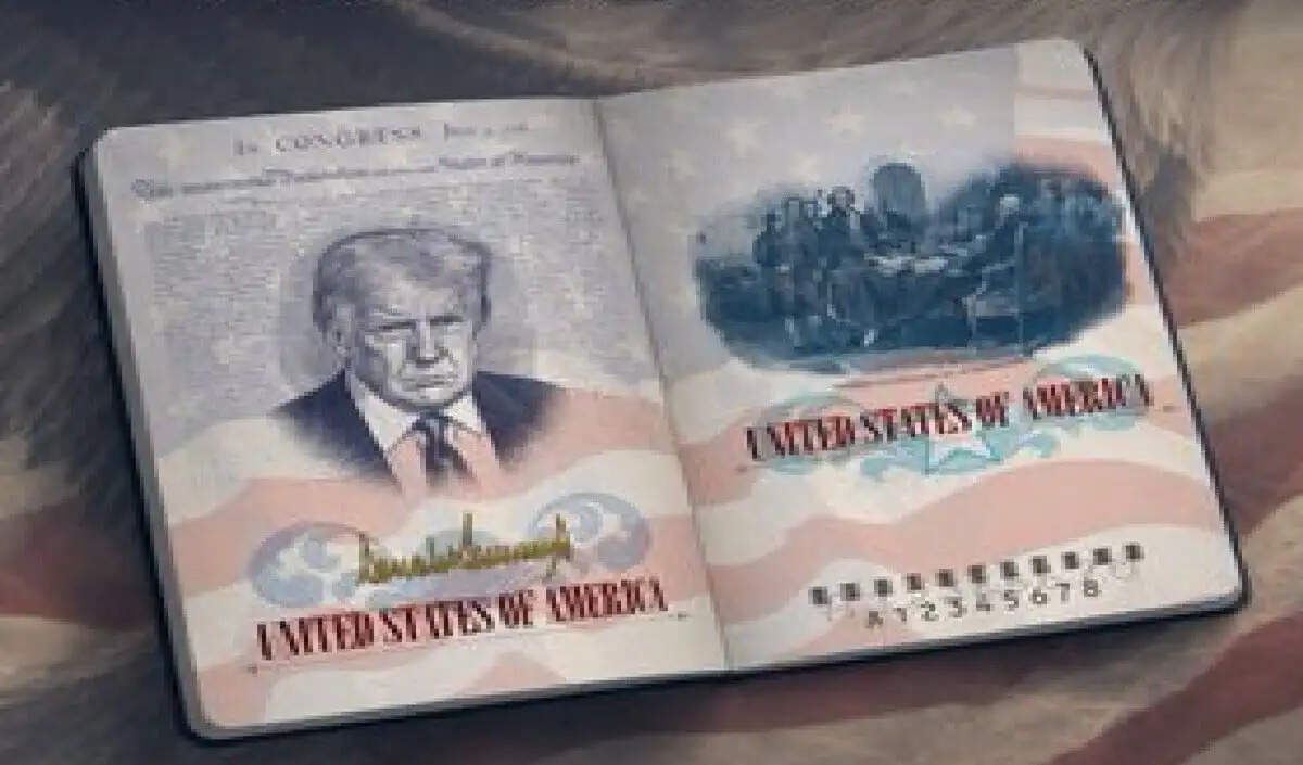 व्हाइट हाउस ने जारी किया नया 'पैट्रियट पासपोर्ट' ट्रंप की छवि के साथ