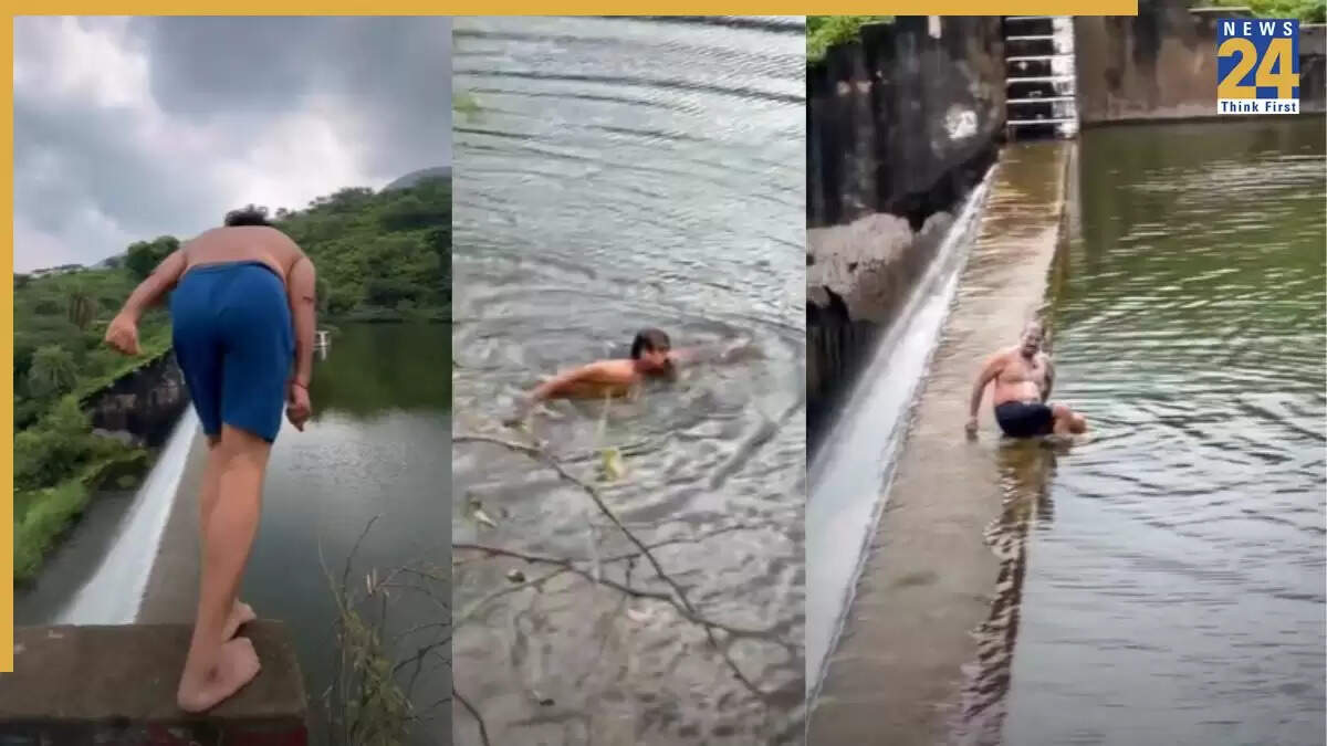 राजस्थान के पूर्व मंत्री राजेंद्र सिंह गुढ़ा की बांध में तैराकी ने मचाई हलचल
