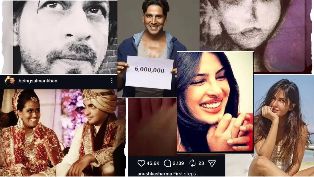 बॉलीवुड सितारों के पहले इंस्टाग्राम पोस्ट: एक नजर