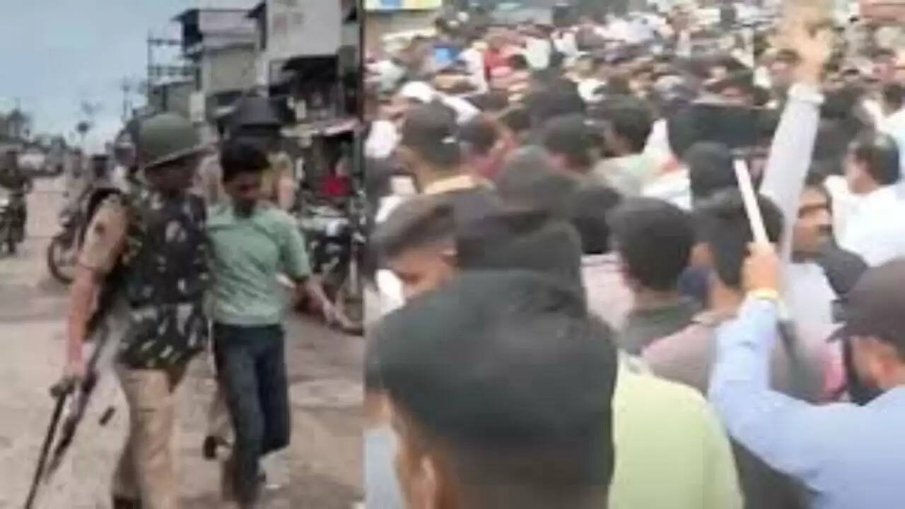 अहिल्यानगर में 'आई लव मोहम्मद' रंगोली से बवाल, पुलिस ने किया लाठीचार्ज