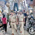 जींद में त्योहारों के दौरान पुलिस का फ्लैग मार्च, सुरक्षा पर जोर