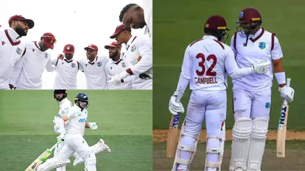 NZ vs WI: वेस्टइंडीज ने न्यूजीलैंड के 575 रनों का दिया शानदार जवाब, पहली पारी में 381/6 रन बनाए