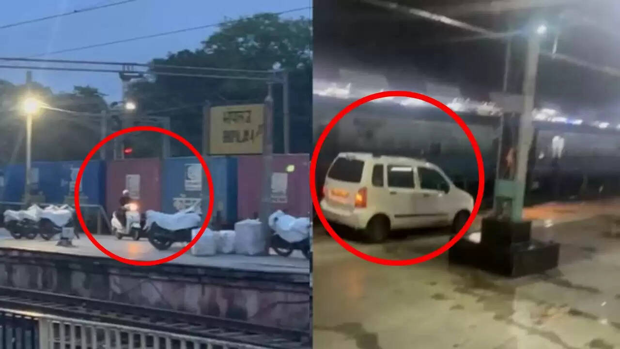 भोपाल रेलवे स्टेशन पर युवकों का खतरनाक स्टंट, वीडियो हुआ वायरल