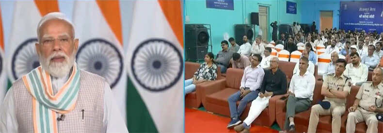 प्रधानमंत्री मोदी ने 51,000 युवाओं को रोजगार मेले में नियुक्ति पत्र सौंपे