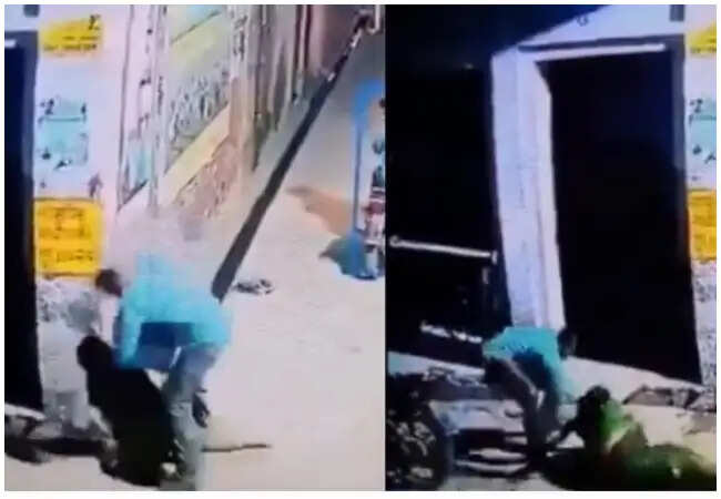 महिला की बहादुरी का वीडियो वायरल: लुटेरों से भिड़कर बचाई अपनी चीजें