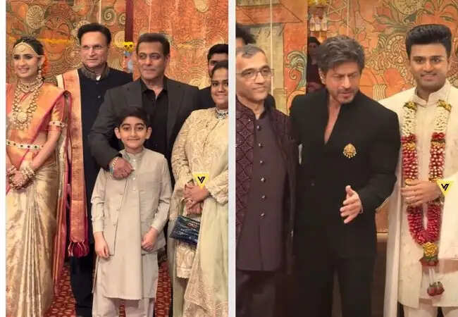 सलमान और शाहरुख खान ने रजत शर्मा की बेटी की शादी में दी बधाई