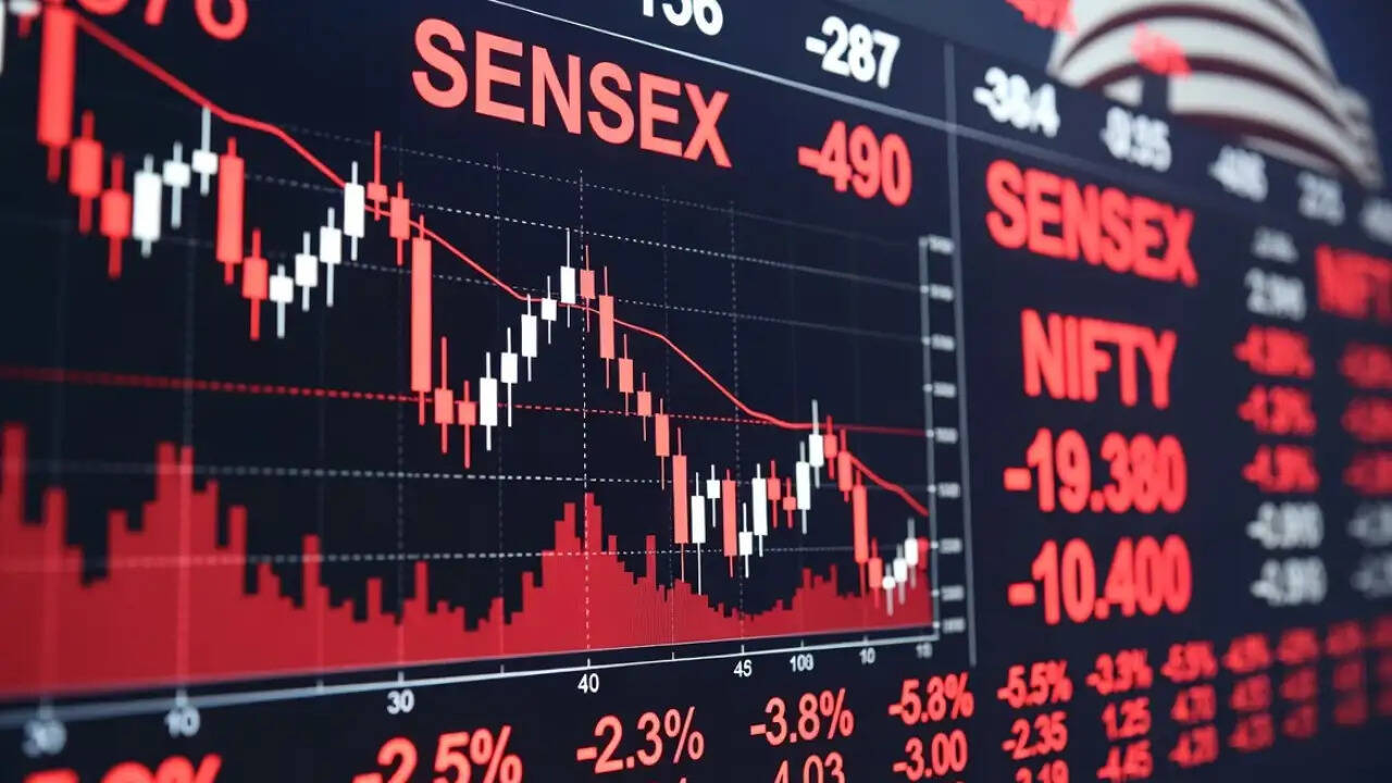 भारतीय शेयर बाजार में भारी गिरावट, सेंसेक्स और निफ्टी में गिरावट का सिलसिला जारी