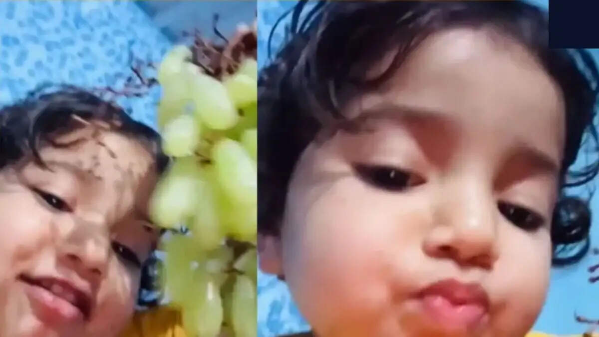 नन्ही बच्ची का क्यूट वीडियो इंटरनेट पर छाया