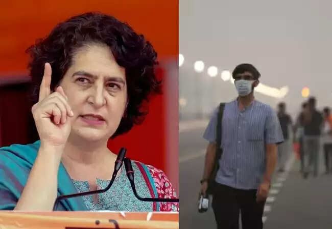 प्रियंका गांधी ने दिल्ली के वायु प्रदूषण पर चिंता व्यक्त की