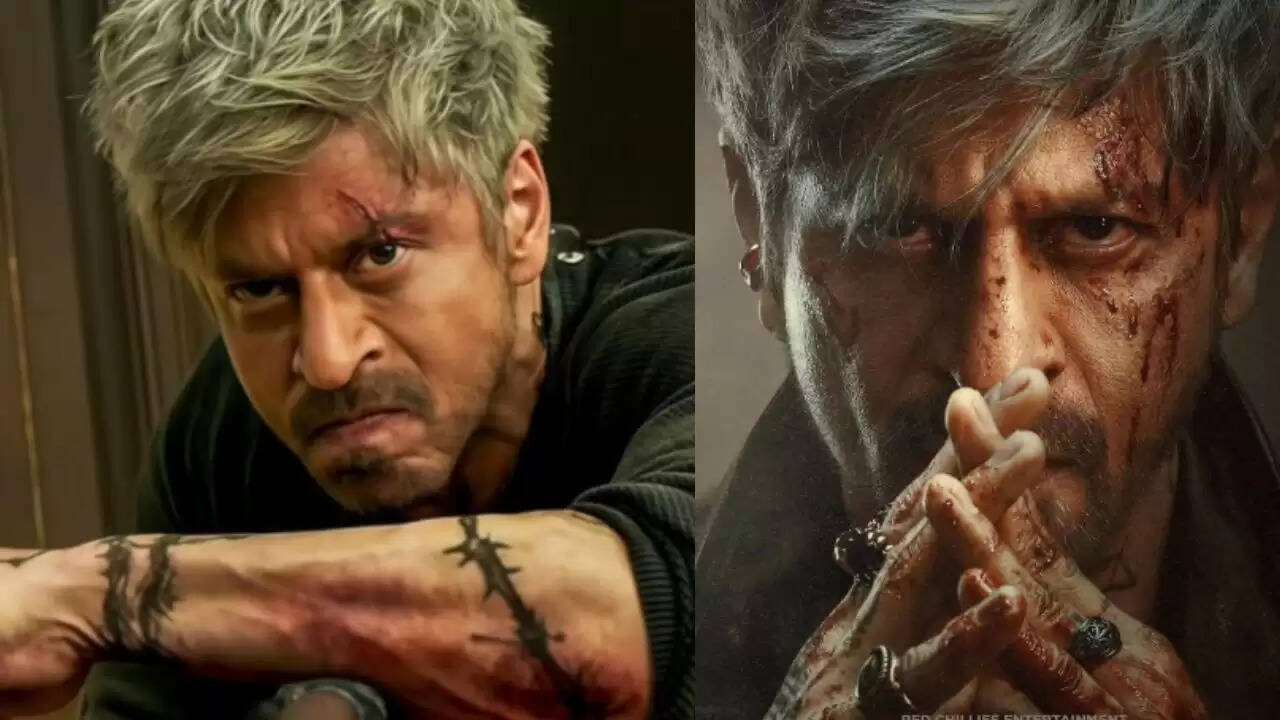 शाहरुख खान का नया एक्शन लुक फिल्म 'किंग' में वायरल