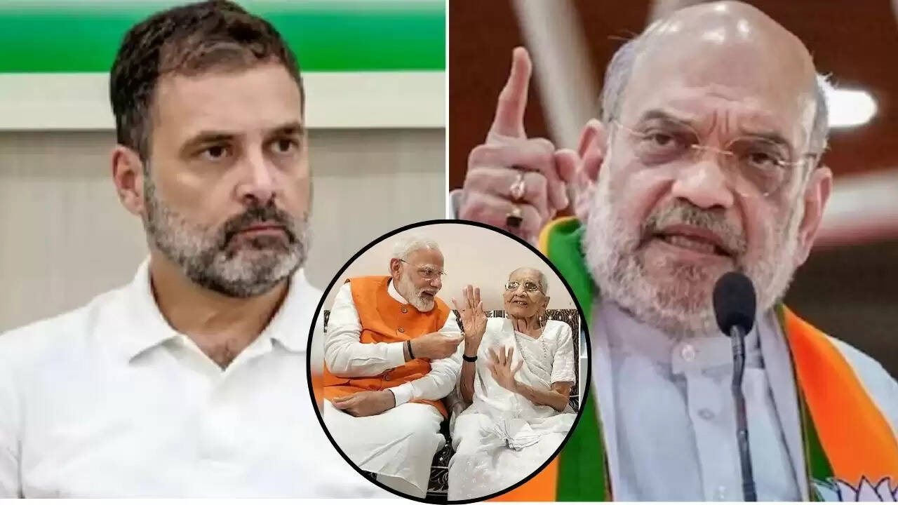 अमित शाह ने कांग्रेस नेताओं की निंदा की, मां और मोदी पर अपमानजनक शब्दों के लिए माफी की मांग