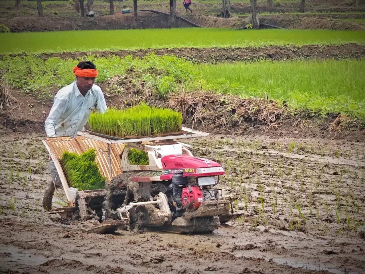 छत्तीसगढ़ के किसान अब आधुनिक पैडी ट्रांसप्लांटर मशीन से रोपाई कर बचा रहे अपना पैसा और समय