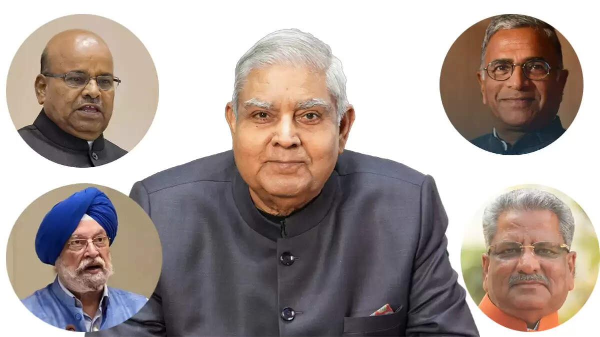 जगदीप धनखड़ के इस्तीफे के बाद उपराष्ट्रपति पद के लिए संभावित नामों की चर्चा