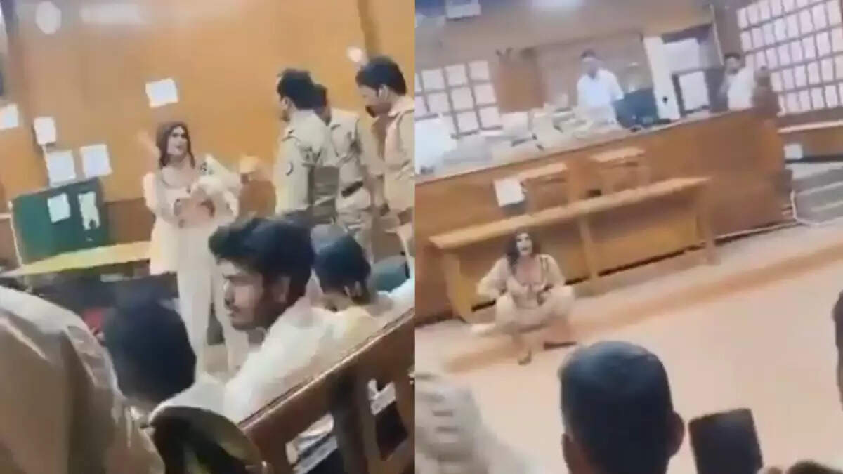 लखनऊ कोर्ट में किन्नर का हंगामा, वीडियो हुआ वायरल