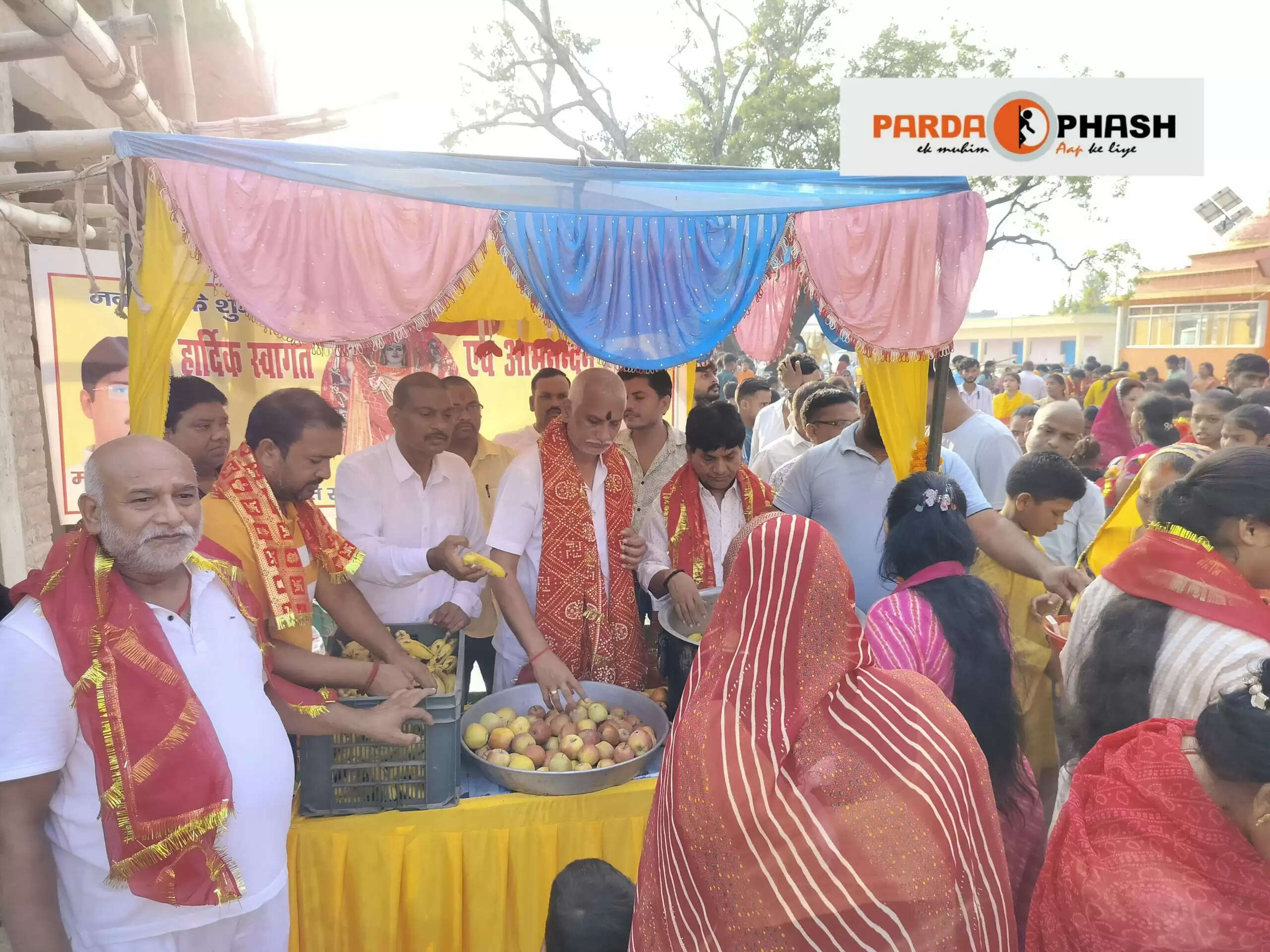 नवरात्रि के अवसर पर चेयरमैन बृजेश मणि ने माँ बनैलिया मंदिर में की पूजा