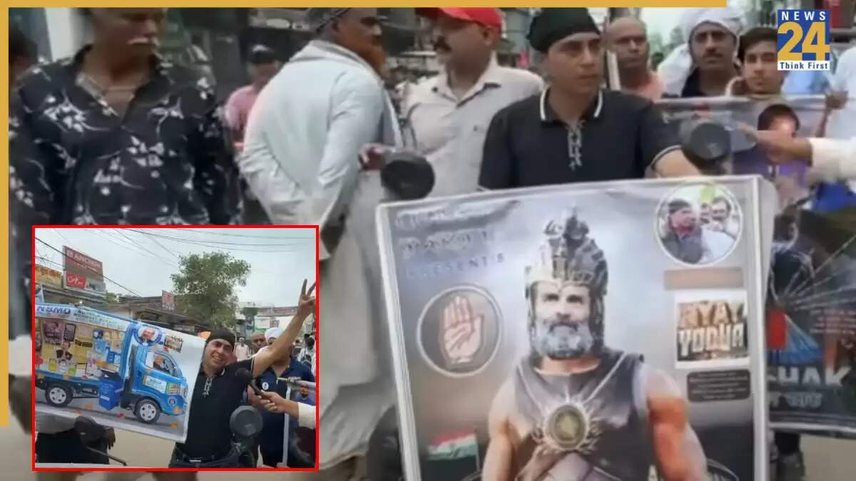 तेजस्वी यादव की वोटर अधिकार यात्रा: दिल्ली से बाइक पर आए राहुल गांधी के फैन