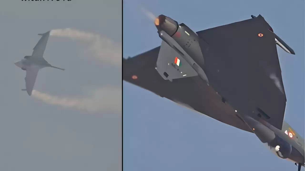 तेजस फाइटर जेट दुर्घटना का नया वीडियो सामने आया