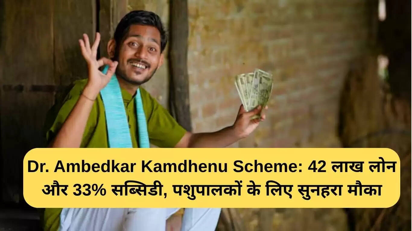 डॉ. अंबेडकर कामधेनु योजना: पशुपालकों के लिए 42 लाख रुपये का लोन और 33% सब्सिडी