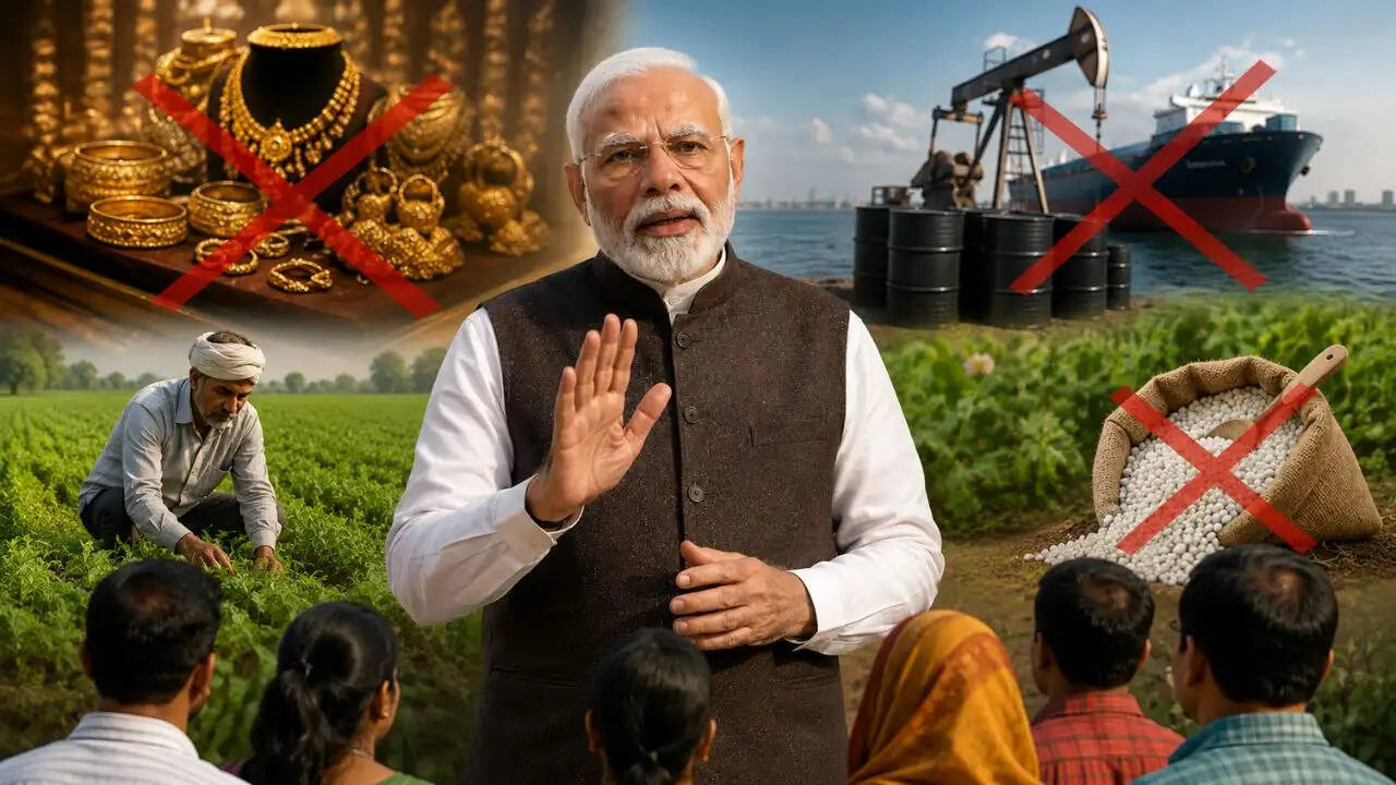 पीएम मोदी की अपील: सोने और तेल की खरीदारी पर रोक लगाने की आवश्यकता