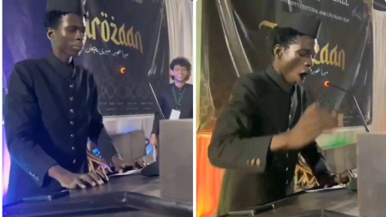 अलीगढ़ मुस्लिम यूनिवर्सिटी में नाइजीरियाई छात्र ने हिंदी में दी शानदार स्पीच, चतुर रामलिंगम की याद दिलाई