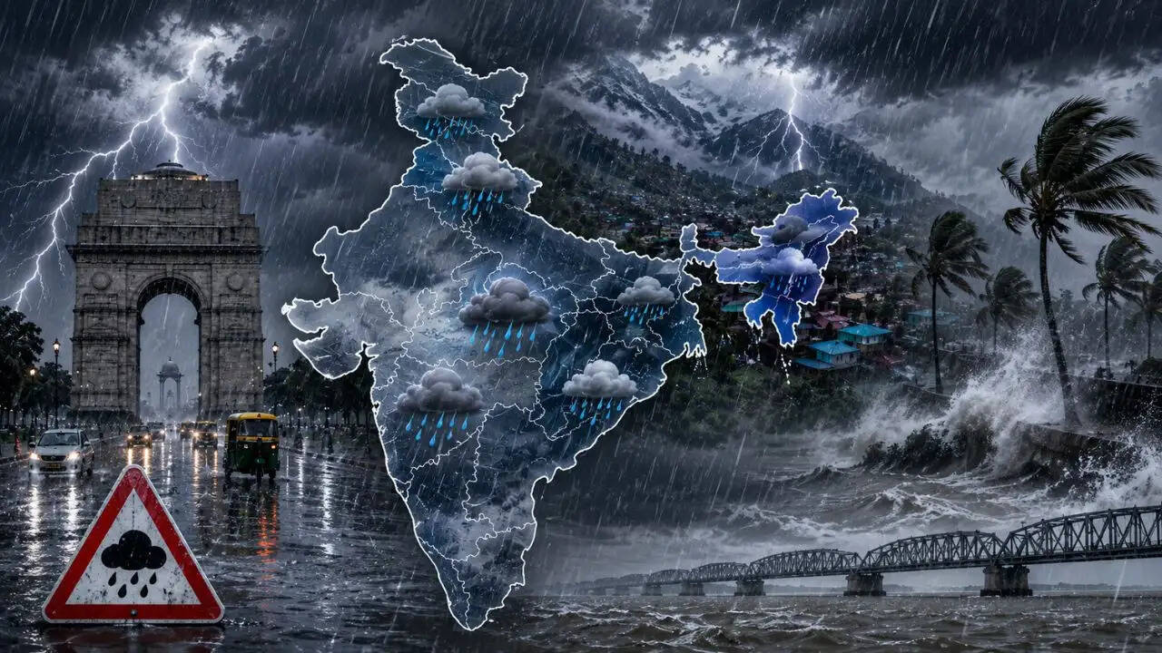 भारत में मौसम का हाल: बारिश और गर्मी का मिश्रण