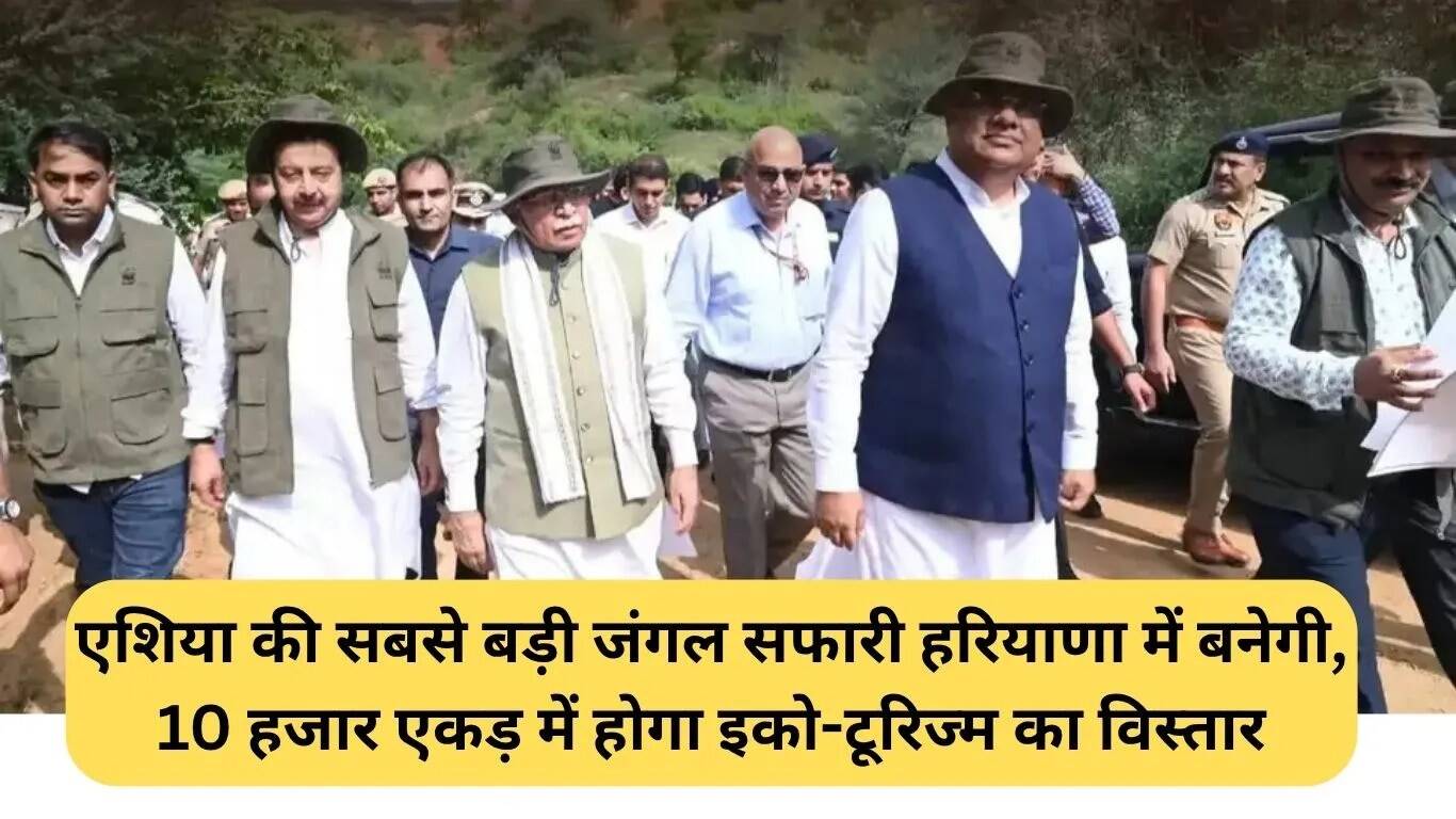 हरियाणा में बनेगा एशिया का सबसे बड़ा जंगल सफारी, 10 हजार एकड़ में फैलेगा