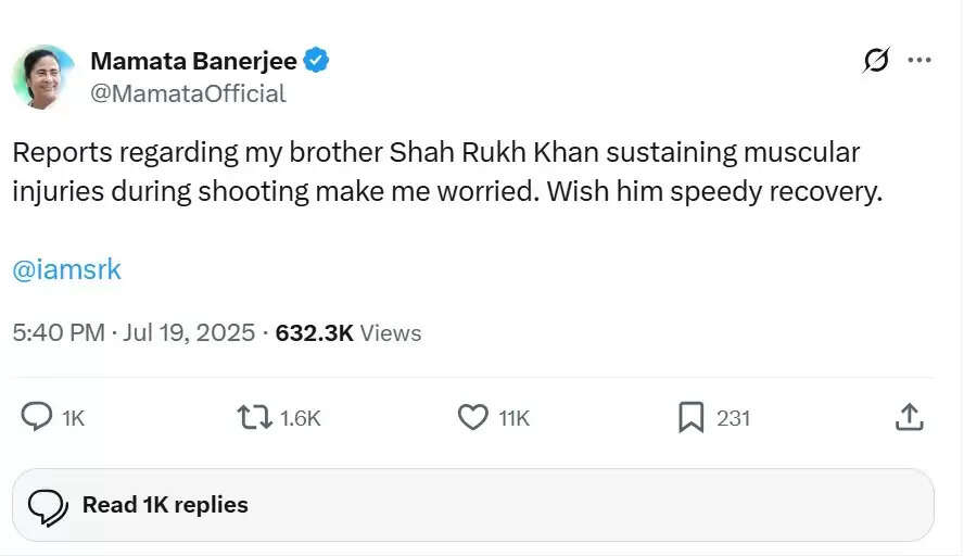 शाहरुख खान को फिल्म 'किंग' की शूटिंग के दौरान लगी गंभीर चोट