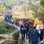 Wing Commander Namnash Syal का अंतिम संस्कार: पत्नी अफशां की आंखों में गर्व और दुख