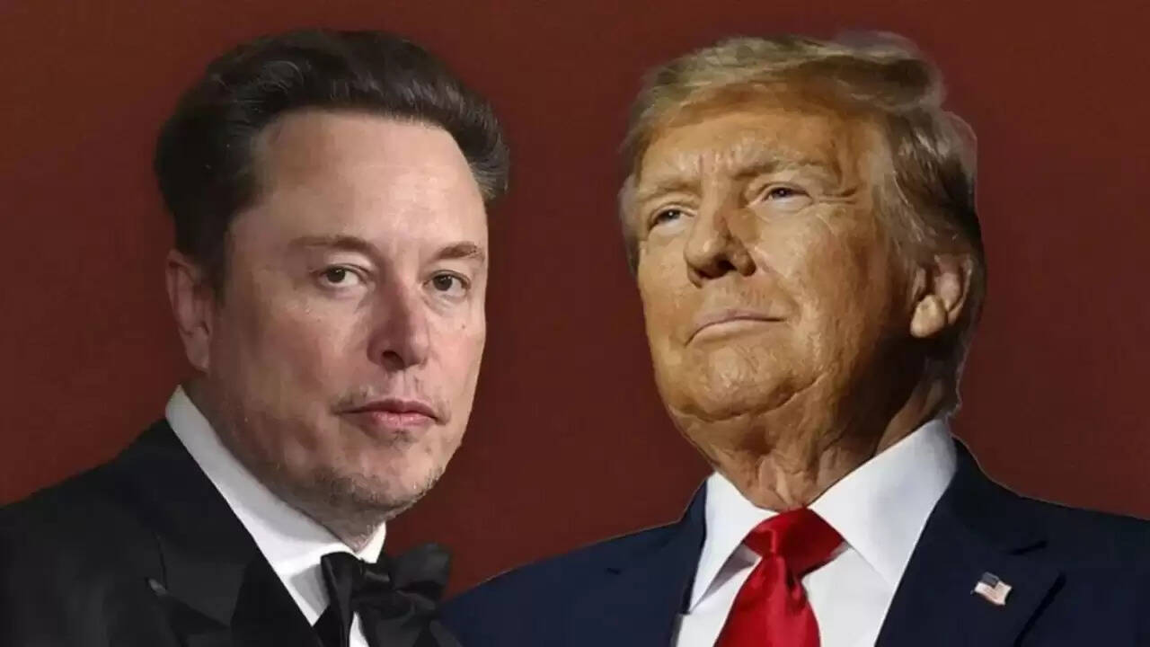 Donald Trump और Elon Musk के बीच बढ़ता विवाद: Tesla के शेयरों में भारी गिरावट
