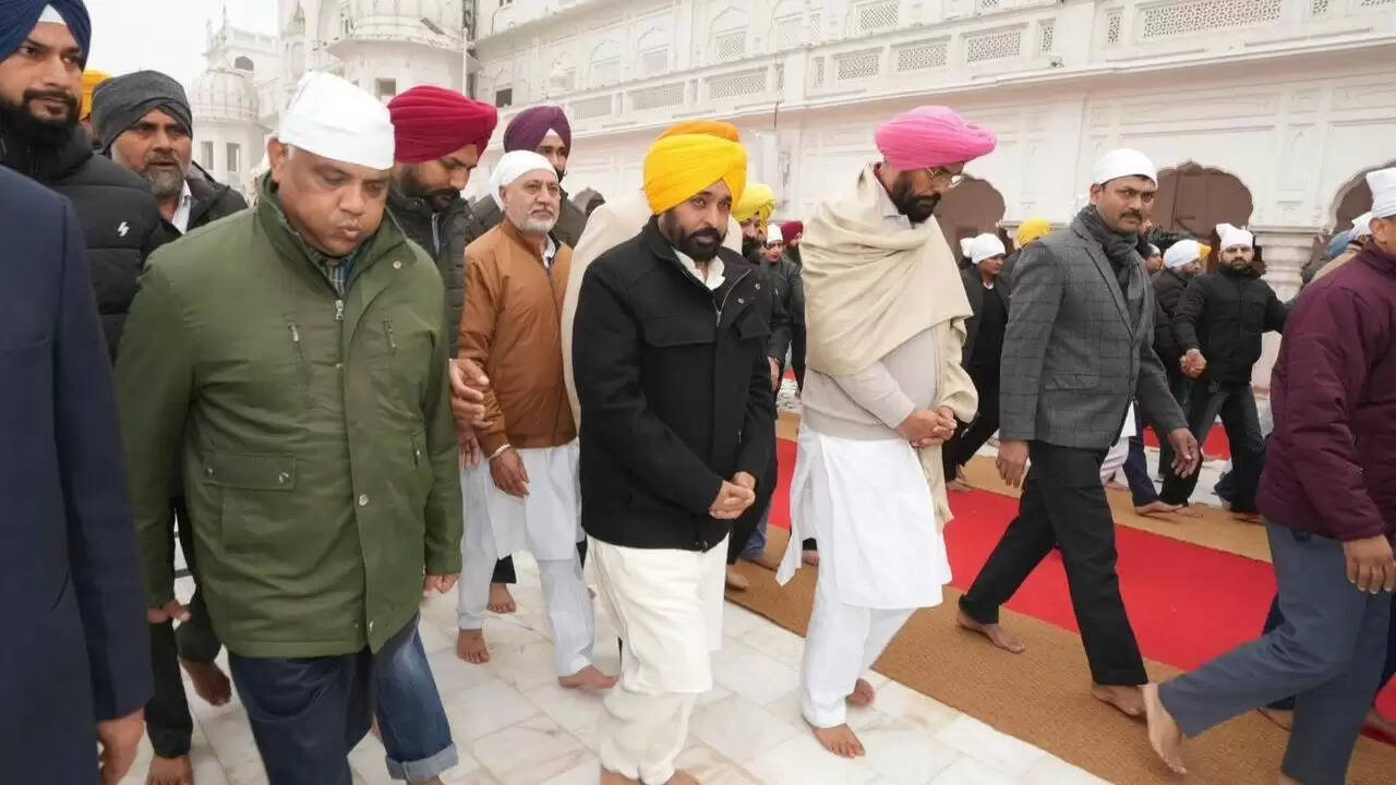 मुख्यमंत्री भगवंत मान ने श्री अकाल तख़्त साहिब में अरदास की