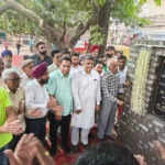 मौलीजागरा गाँव में सांसद मनीष तिवारी ने CCTV कैमरा का उद्घाटन किया