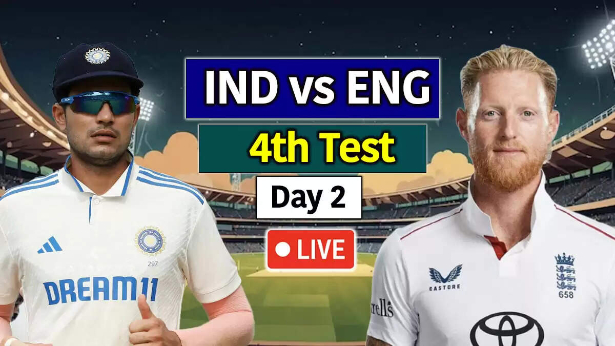 IND vs ENG 4th Test Day 2: Live Updates from Manchester