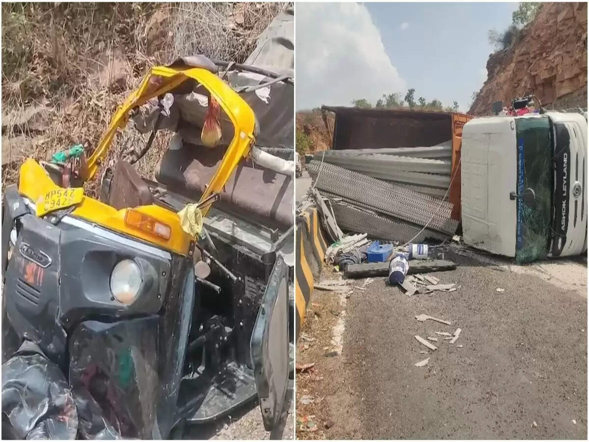 मध्य प्रदेश में दर्दनाक सड़क हादसा: ट्रक ने ऑटो रिक्शा को कुचला