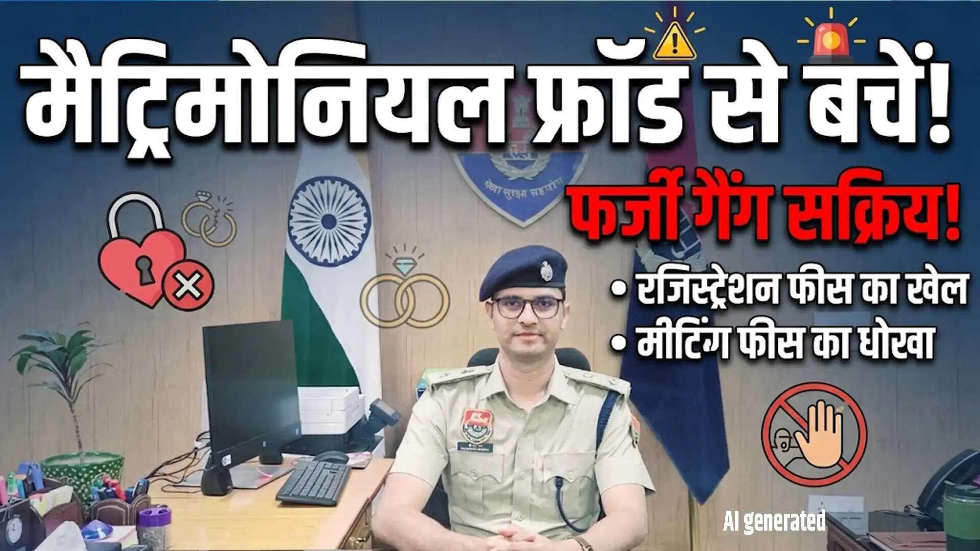 शादी के नाम पर ठगी: पुलिस ने जारी की चेतावनी