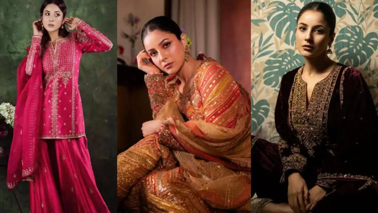 लोहड़ी पर शहनाज गिल के एथनिक लुक्स से पाएं परफेक्ट पंजाबी स्टाइल