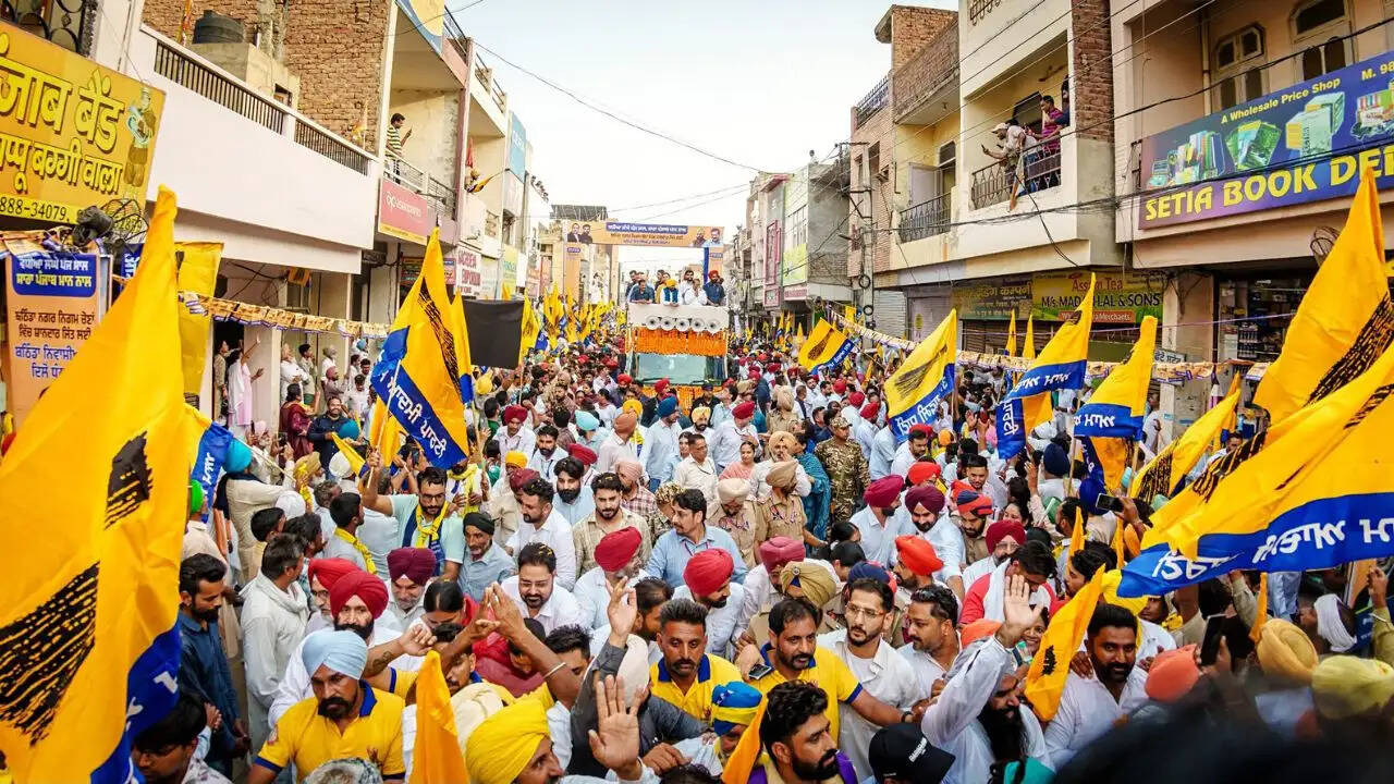 पंजाब में आम आदमी पार्टी का राज्यव्यापी विरोध प्रदर्शन