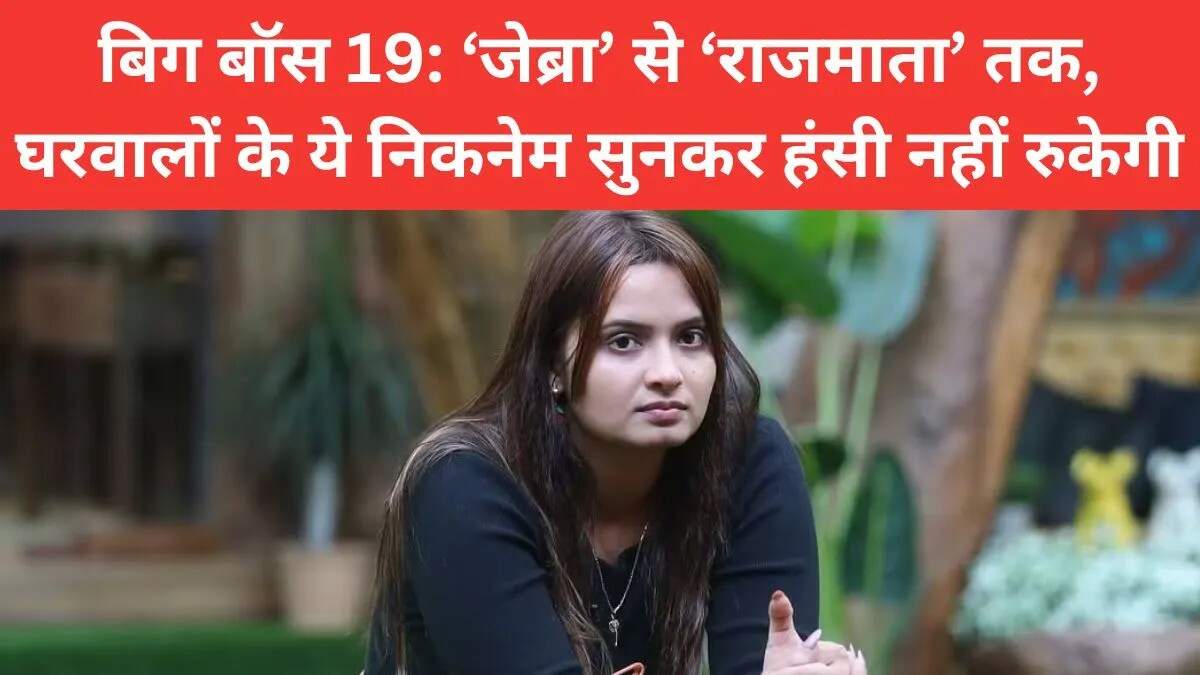 बिग बॉस 19: कंटेस्टेंट्स के मजेदार निकनेम जो हंसी का कारण बनते हैं