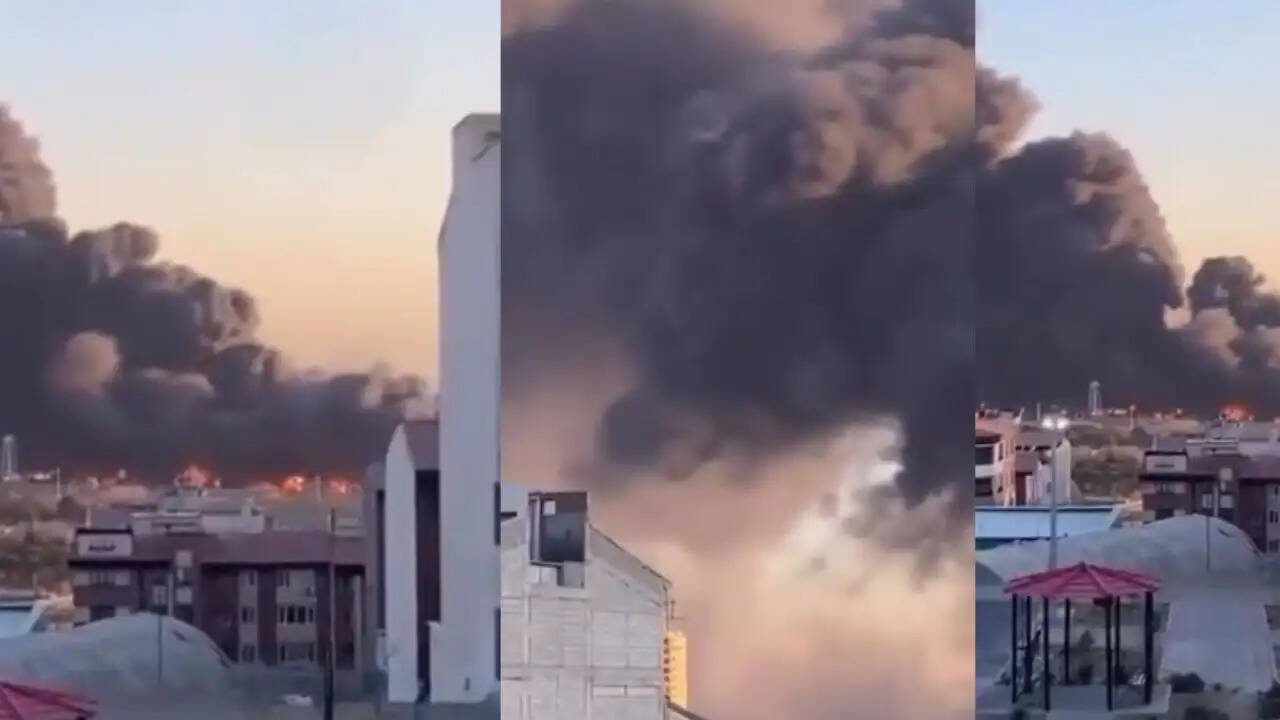 तेहरान के बूशहर एयरपोर्ट पर मिसाइल हमले में यात्री विमान को हुआ नुकसान