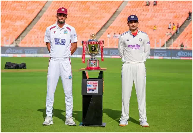 भारत और वेस्टइंडीज के बीच पहला टेस्ट मैच आज अहमदाबाद में